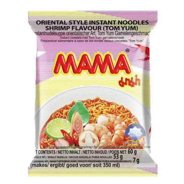 Instant Noodle Shrimp Tom Yum, 60g