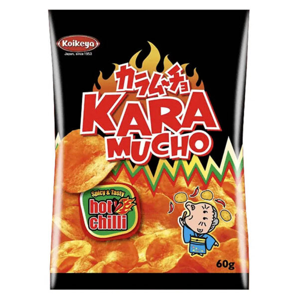 Karamucho Chips - Hot Chili FLAT, 60g